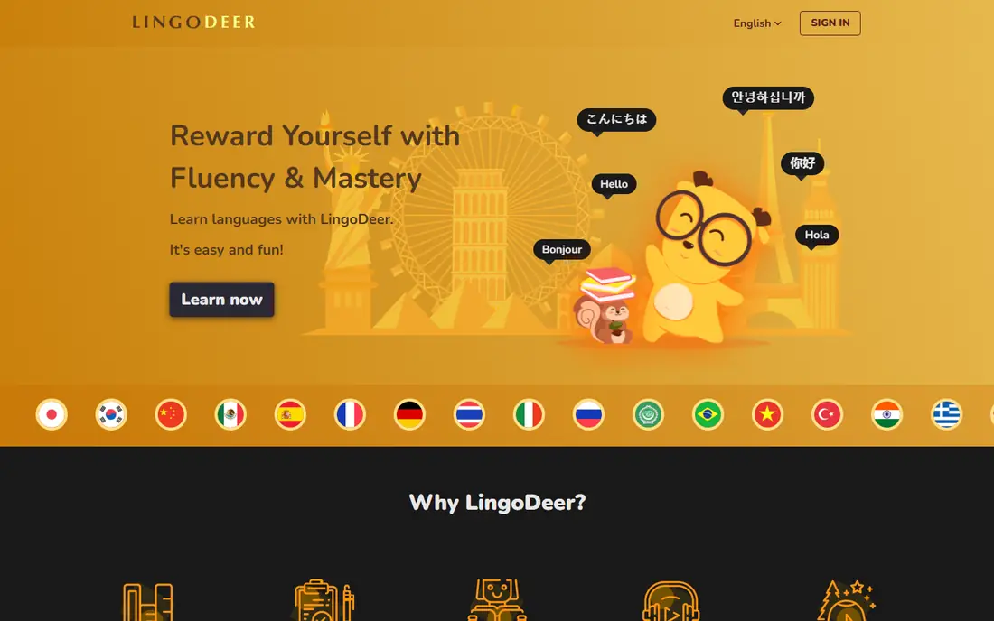 LingoDeer website