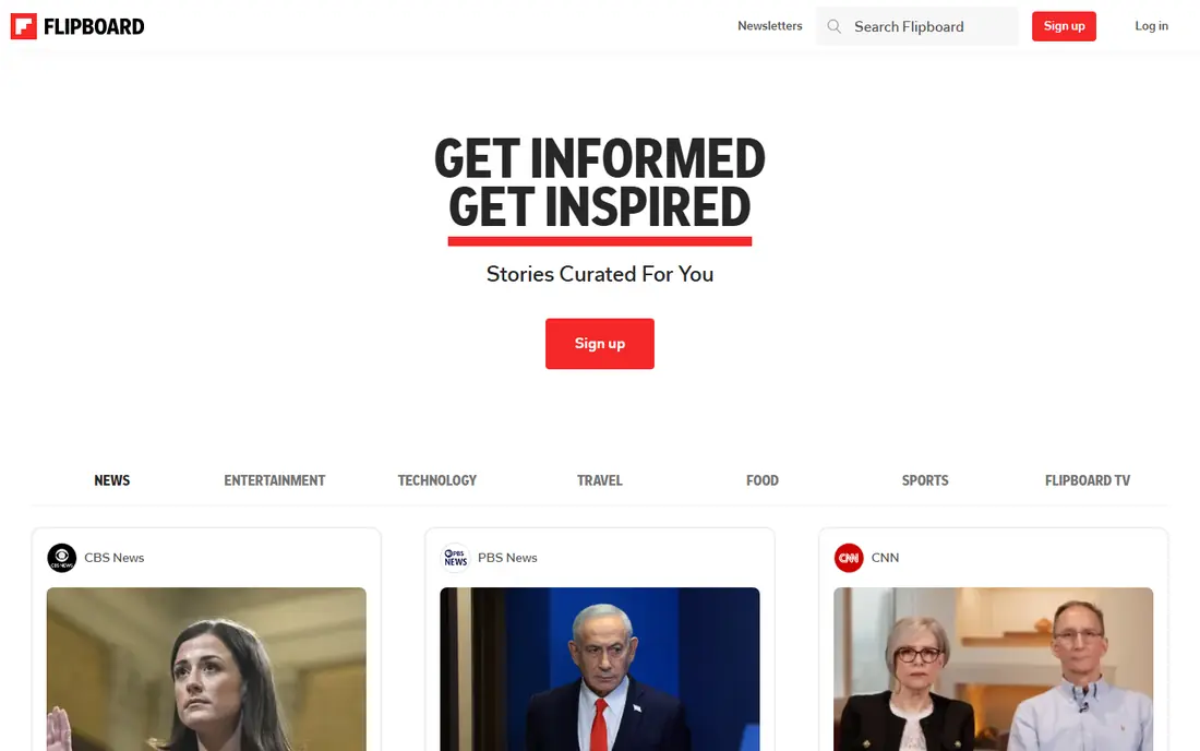 Flipboard website