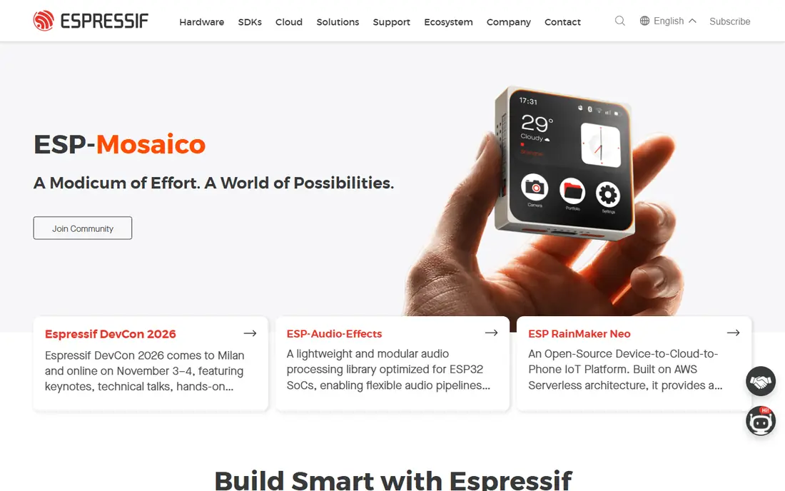 ESP32 DevKit website