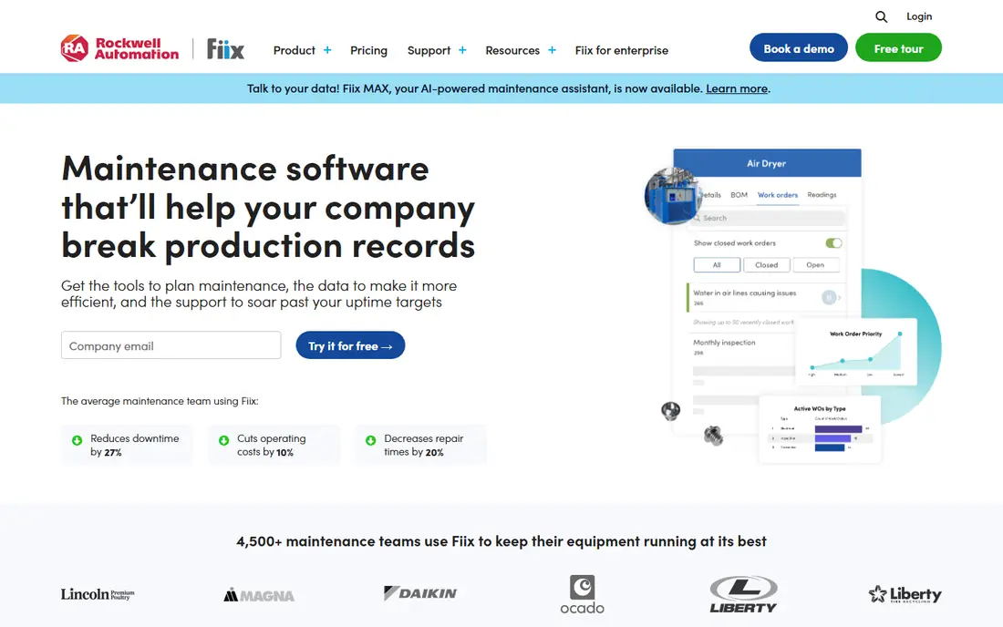 Fiix website