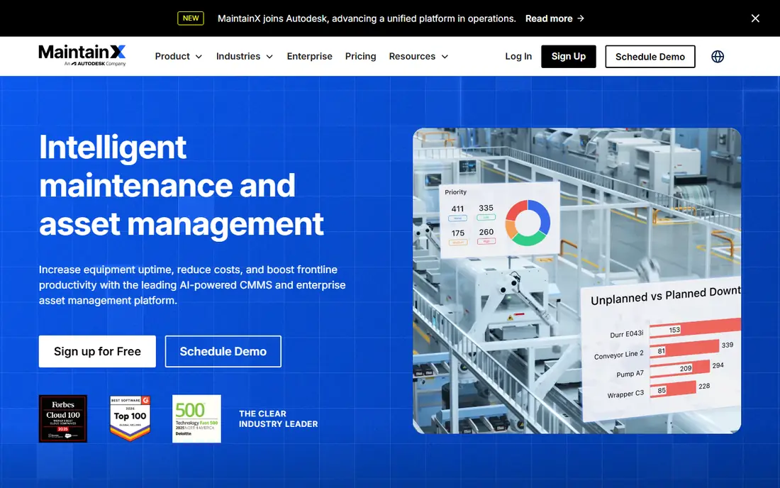 MaintainX website