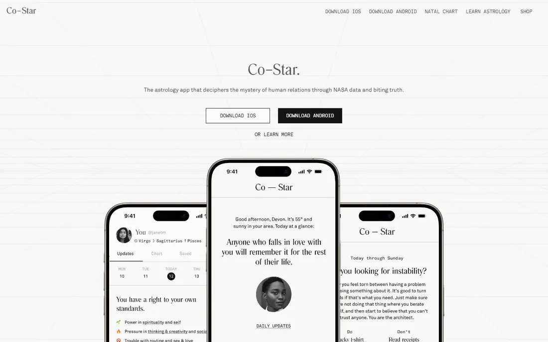 Co-Star website