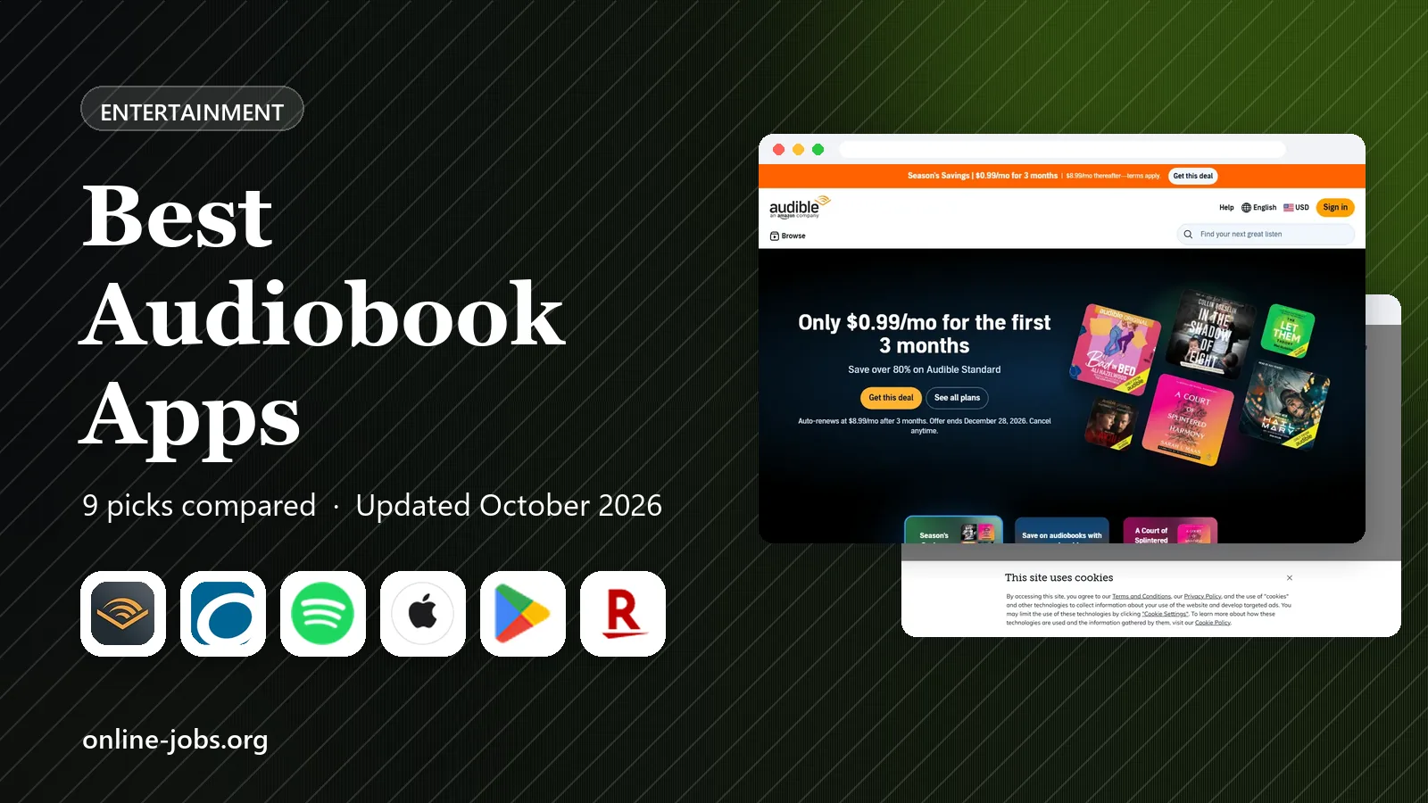 Best Audiobook Apps in 2026: 9 Apps Compared