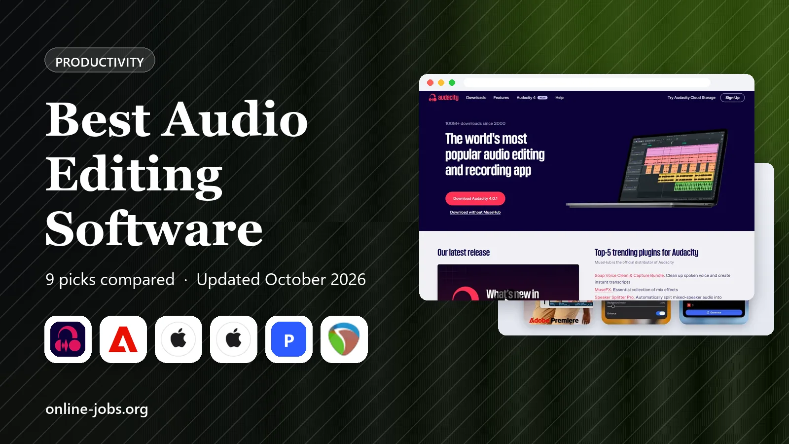 Best Audio Editing Software in 2026: 9 Tools Compared