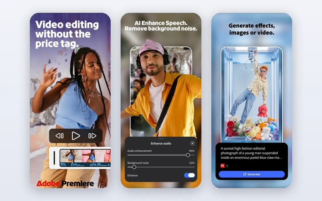 Adobe Audition app screenshots