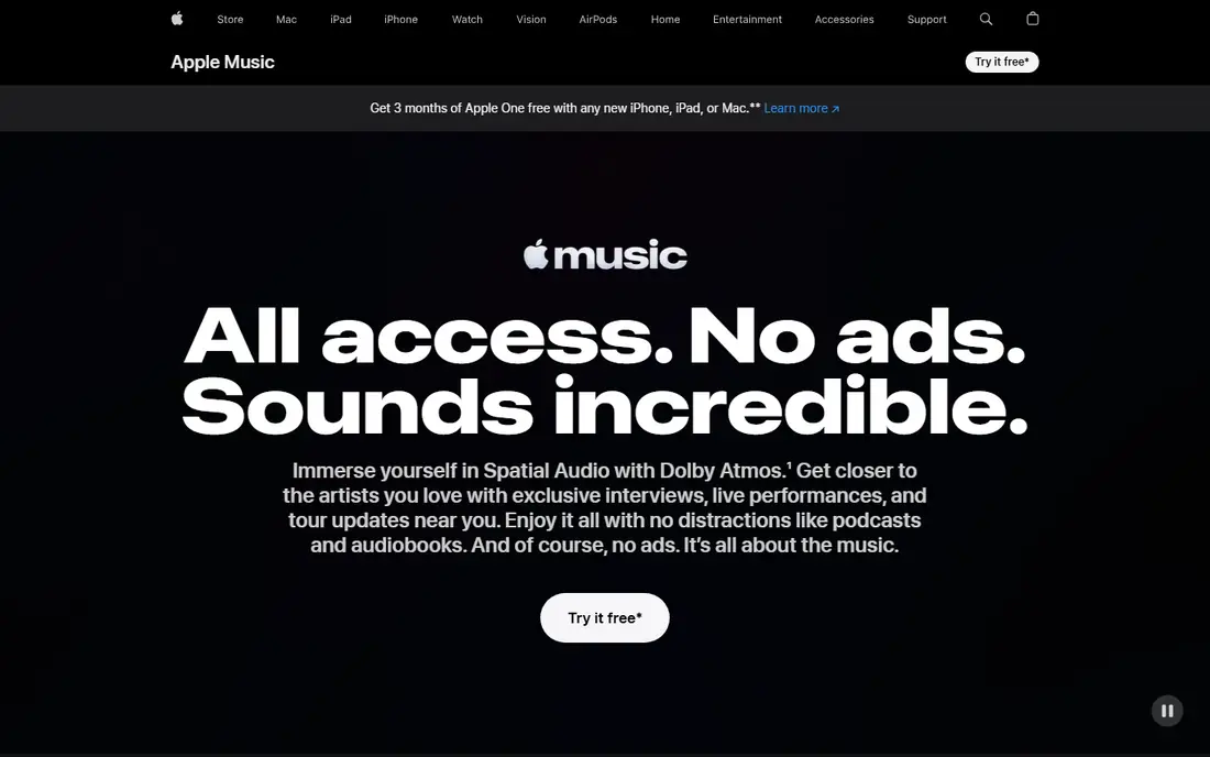 Apple Music website