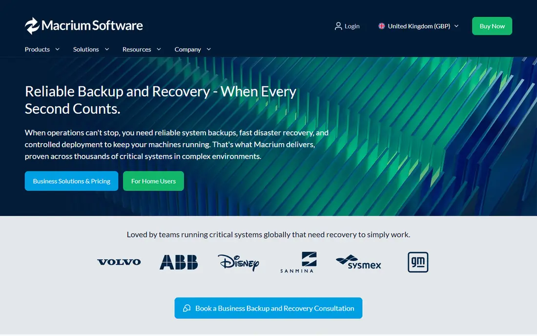 Macrium Reflect X website