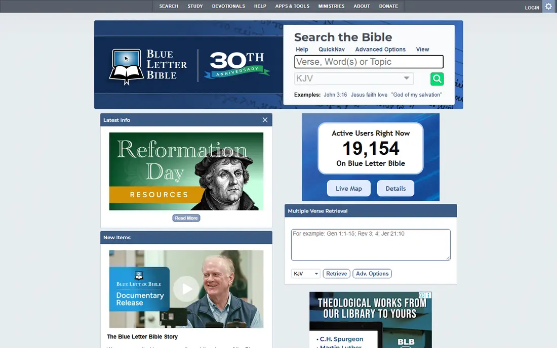 Blue Letter Bible website