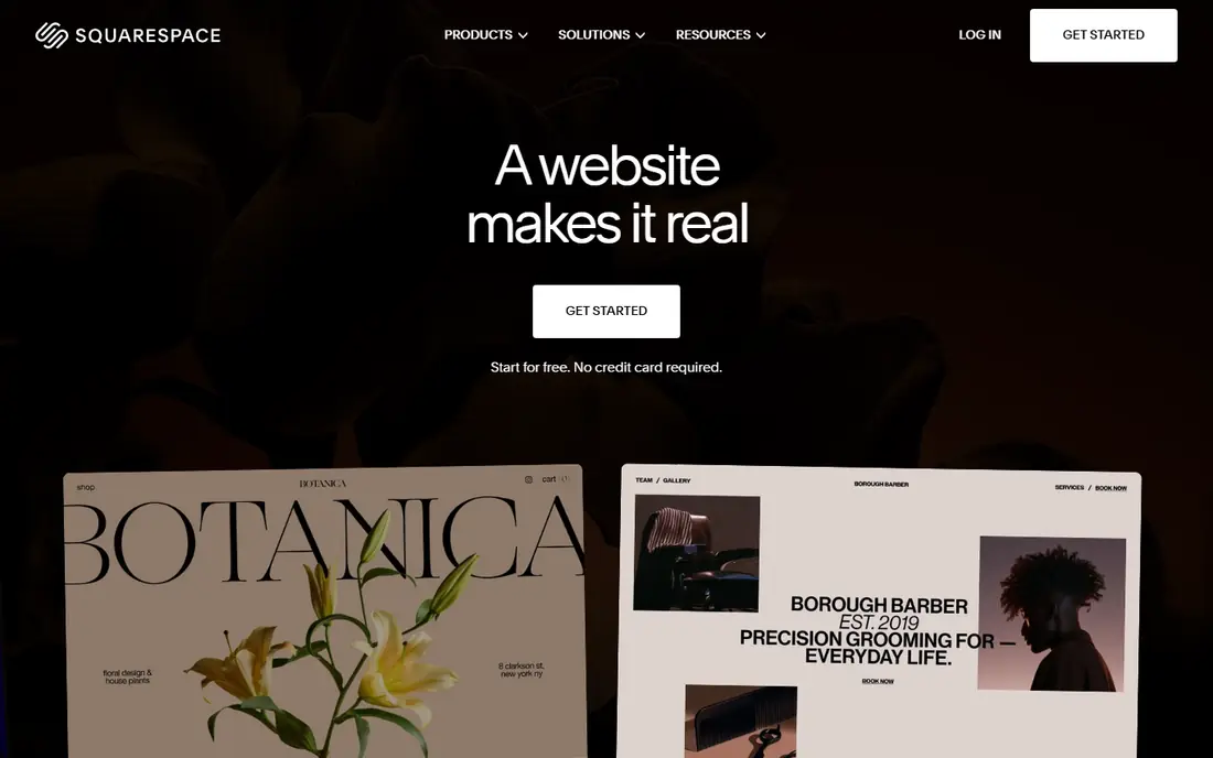 Squarespace website