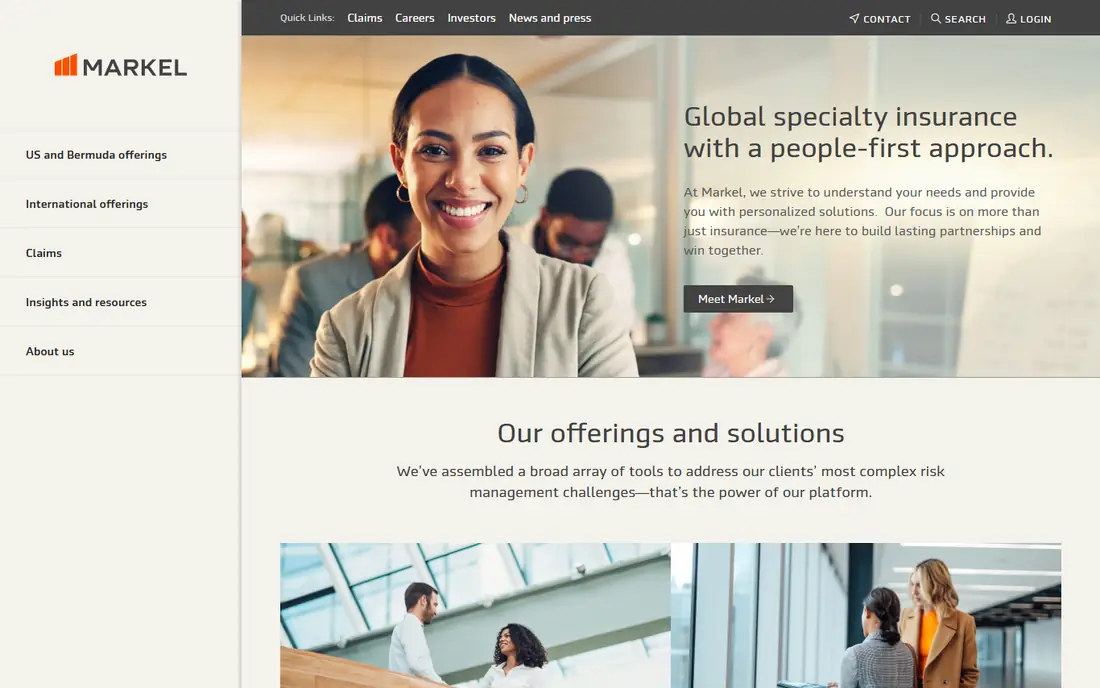 Markel website