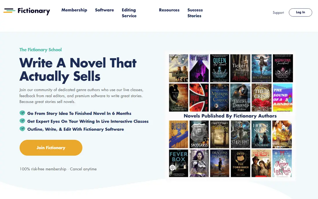 Fictionary website