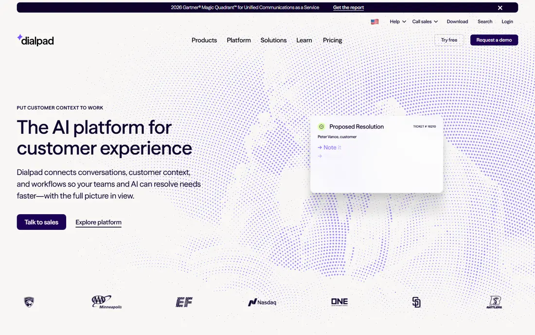 Dialpad website