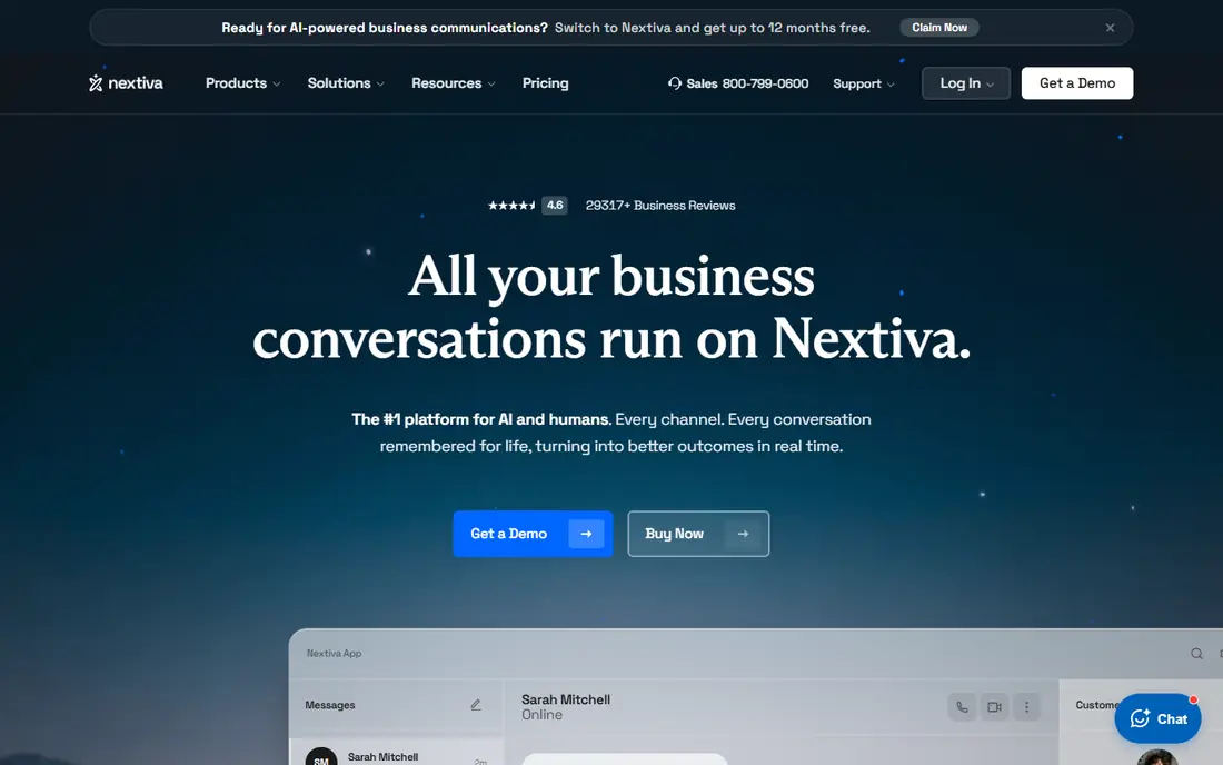 Nextiva website