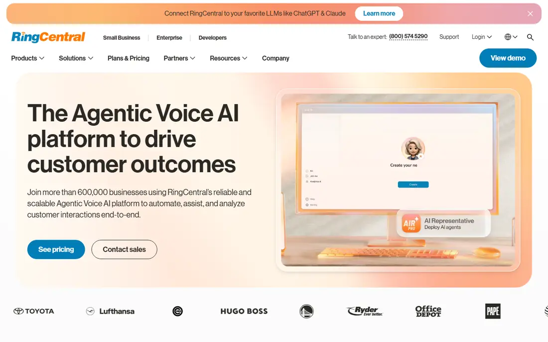 RingCentral website