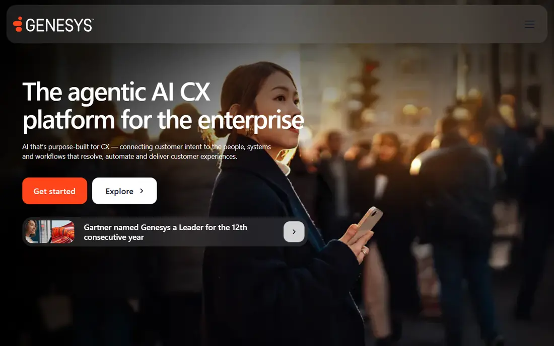Genesys Cloud CX website