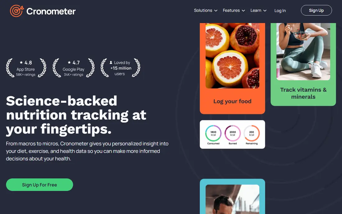 Cronometer website