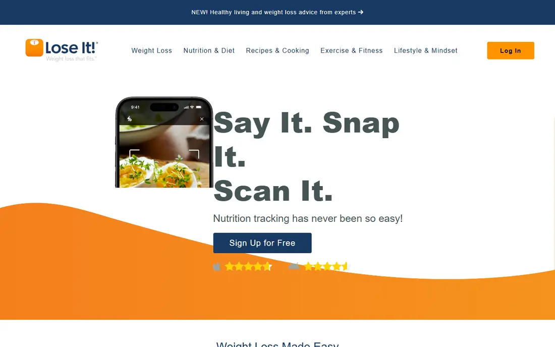Lose It website