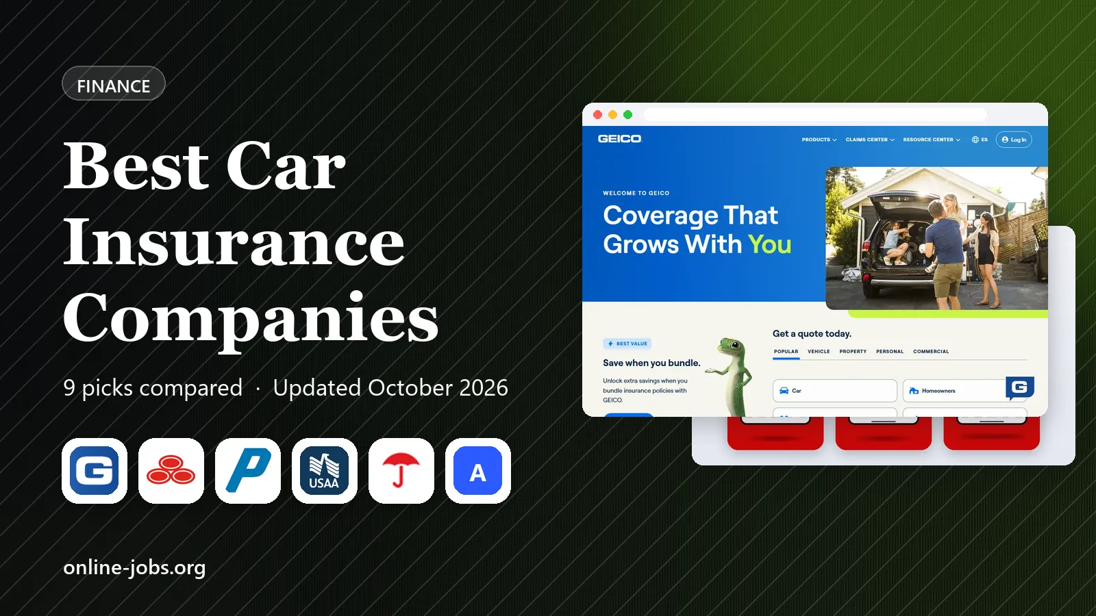 Best Car Insurance Companies in 2026: 9 Companies Compared