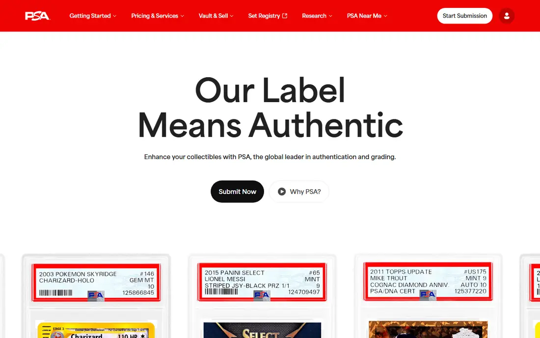 PSA website