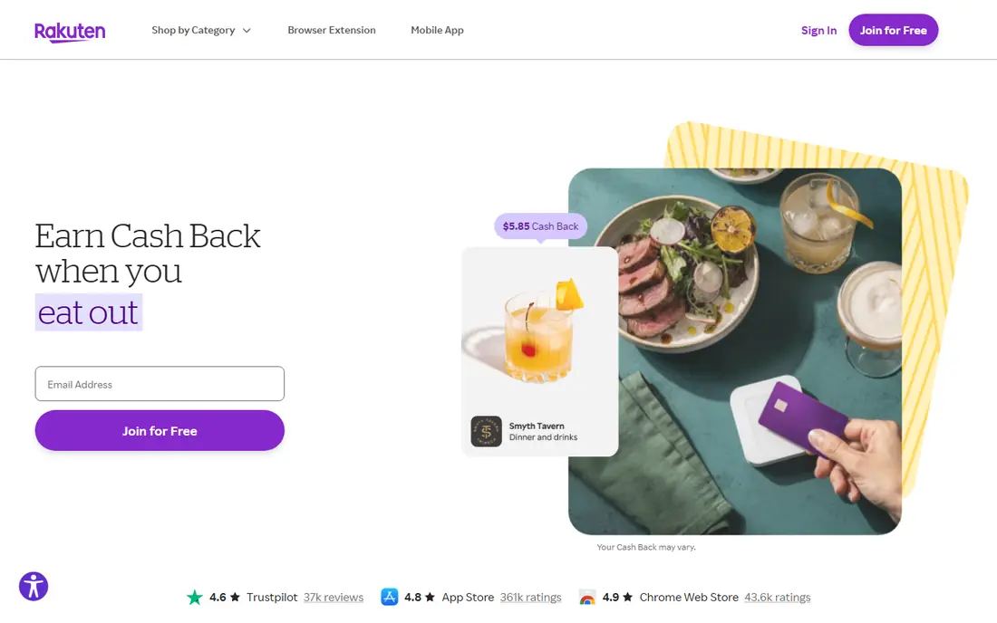 Rakuten website