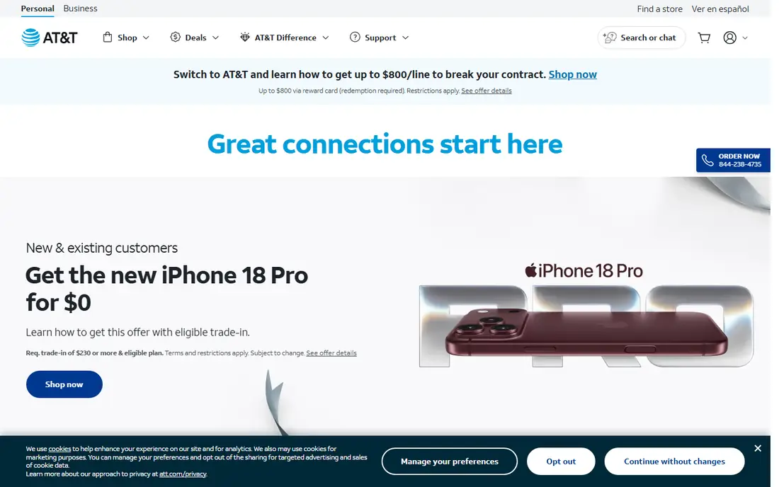 AT&T website