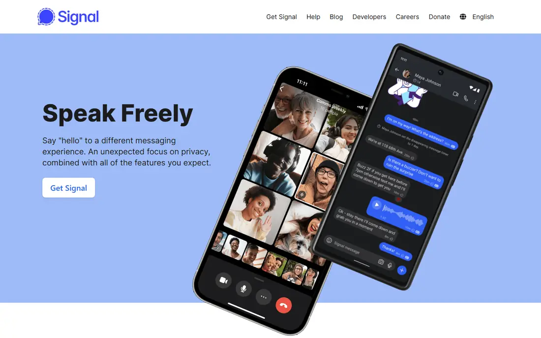 Signal website