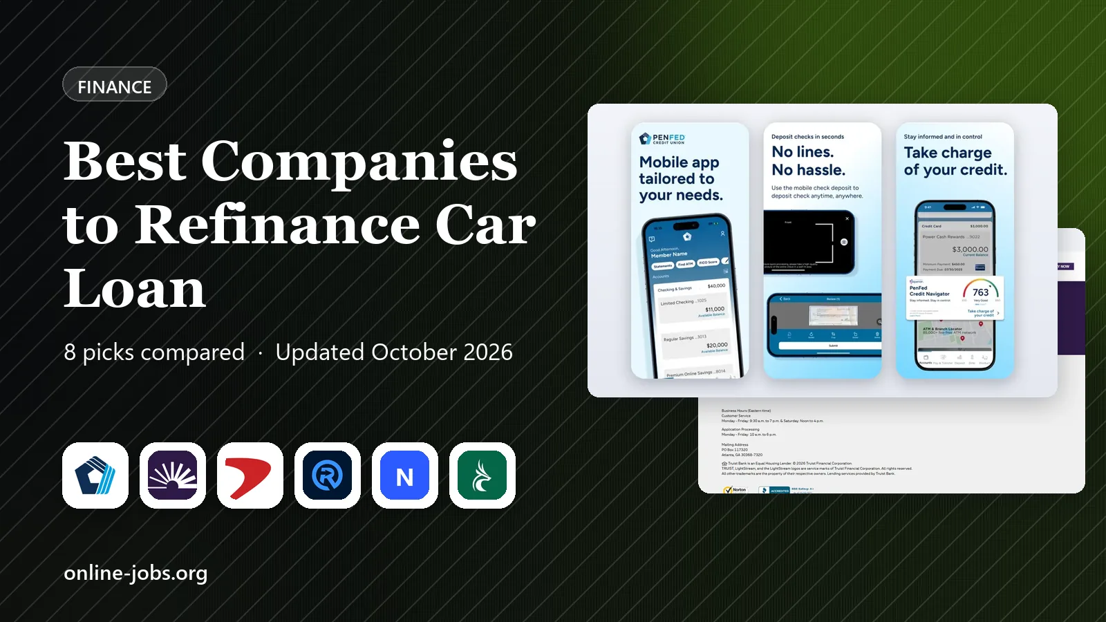 Best Companies to Refinance Car Loan in 2026: 8 Lenders Compared