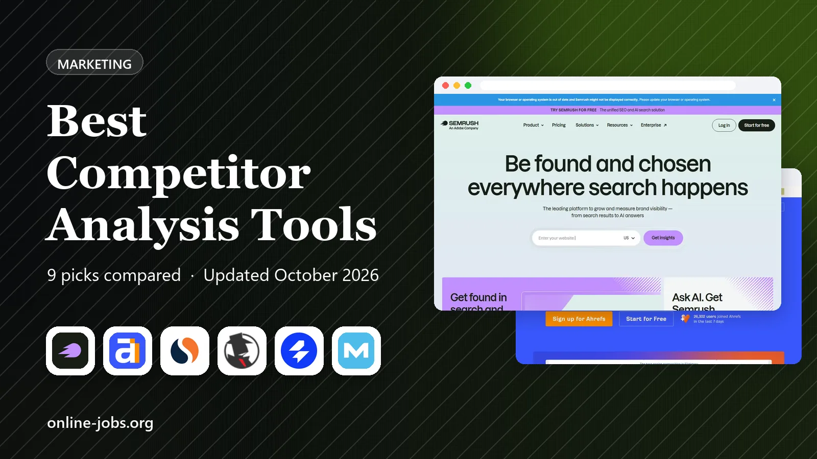 Best Competitor Analysis Tools in 2026: 9 Tools Compared