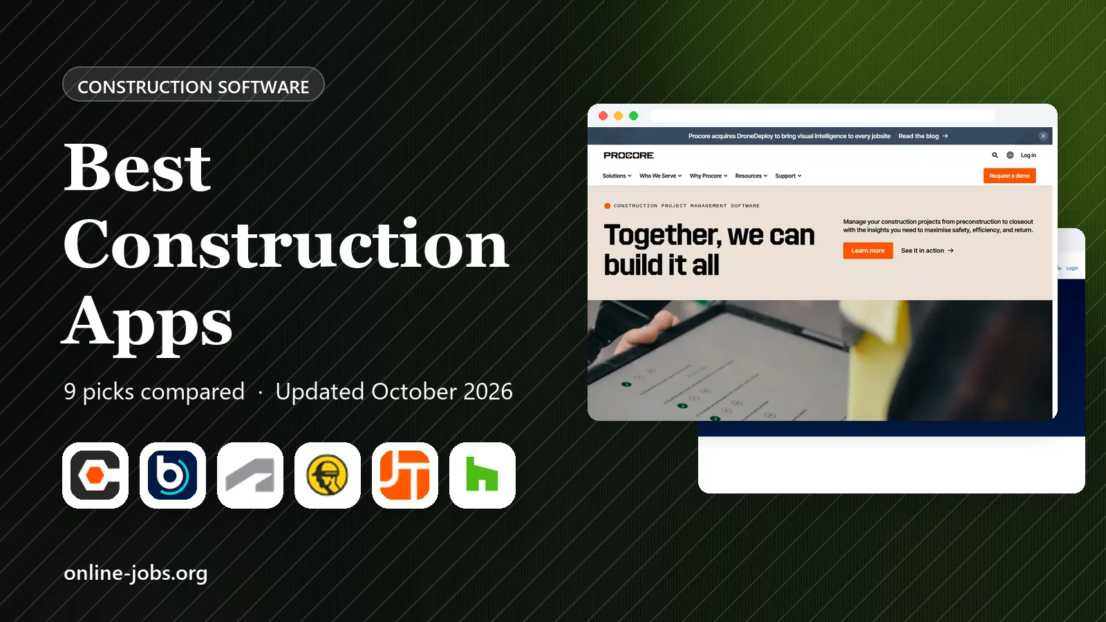 Best Construction Apps in 2026: 9 Tools Compared