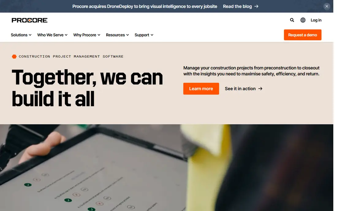 Procore website