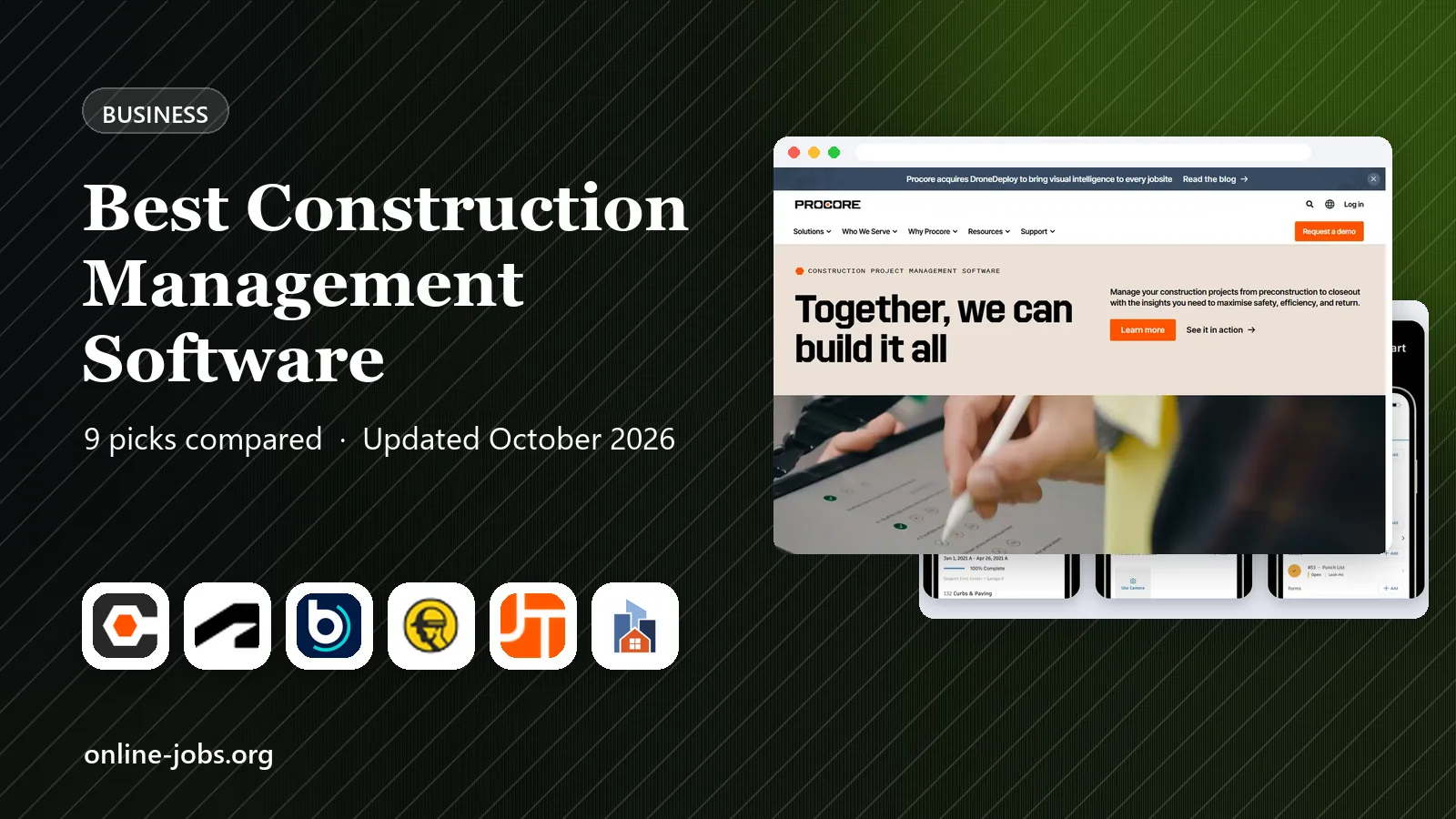 Best Construction Management Software in 2026: 9 Tools Compared