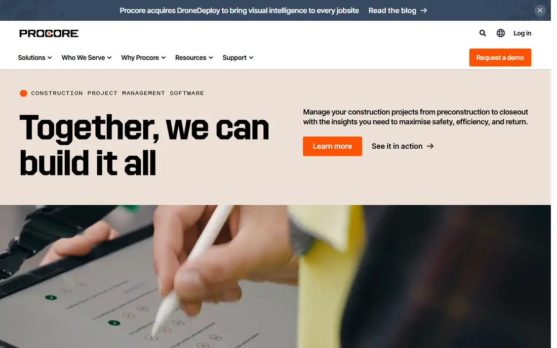 Procore website