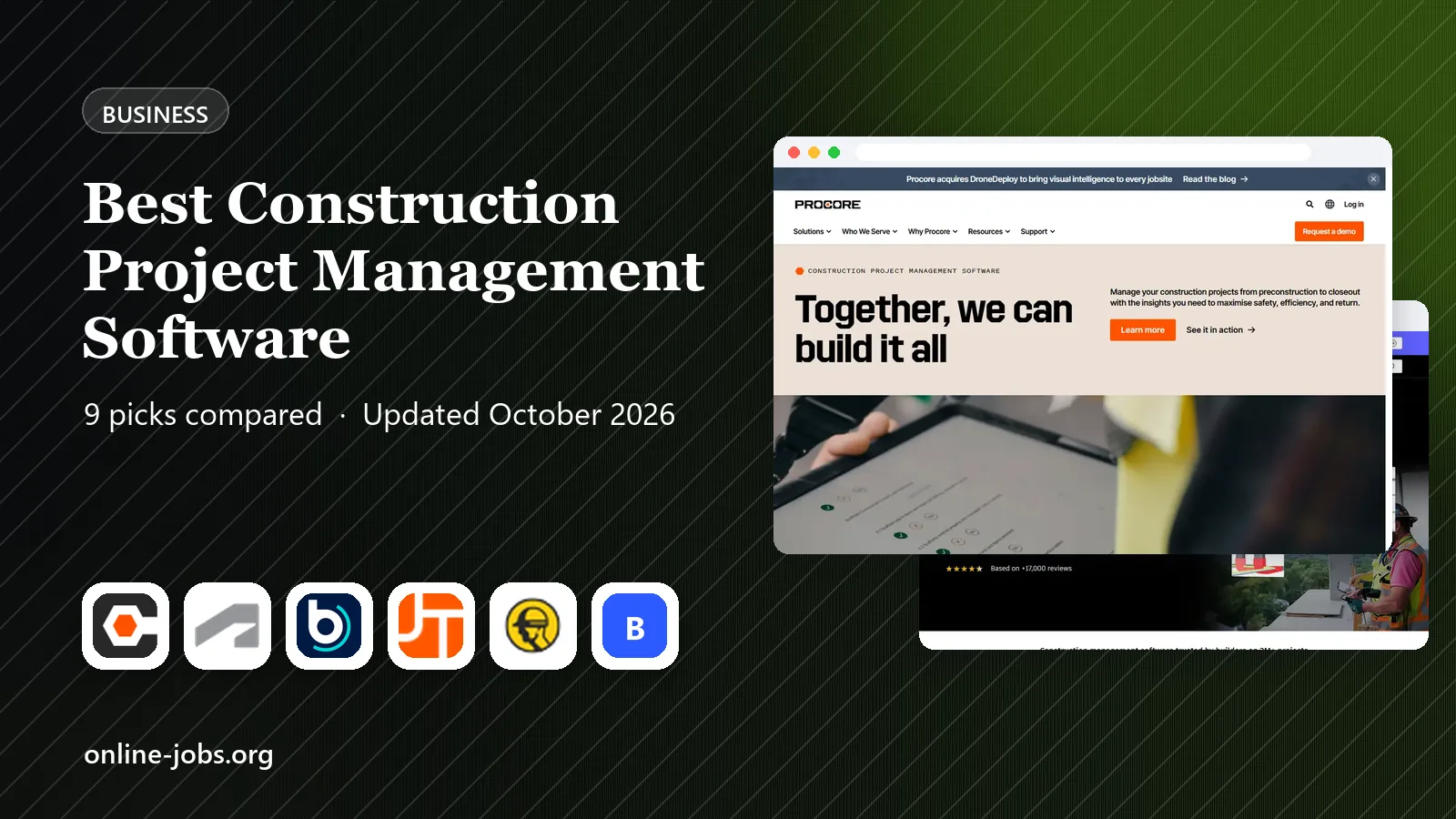 Best Construction Project Management Software in 2026: 9 Products Compared
