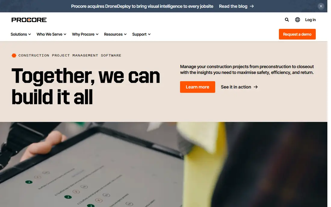 Procore website