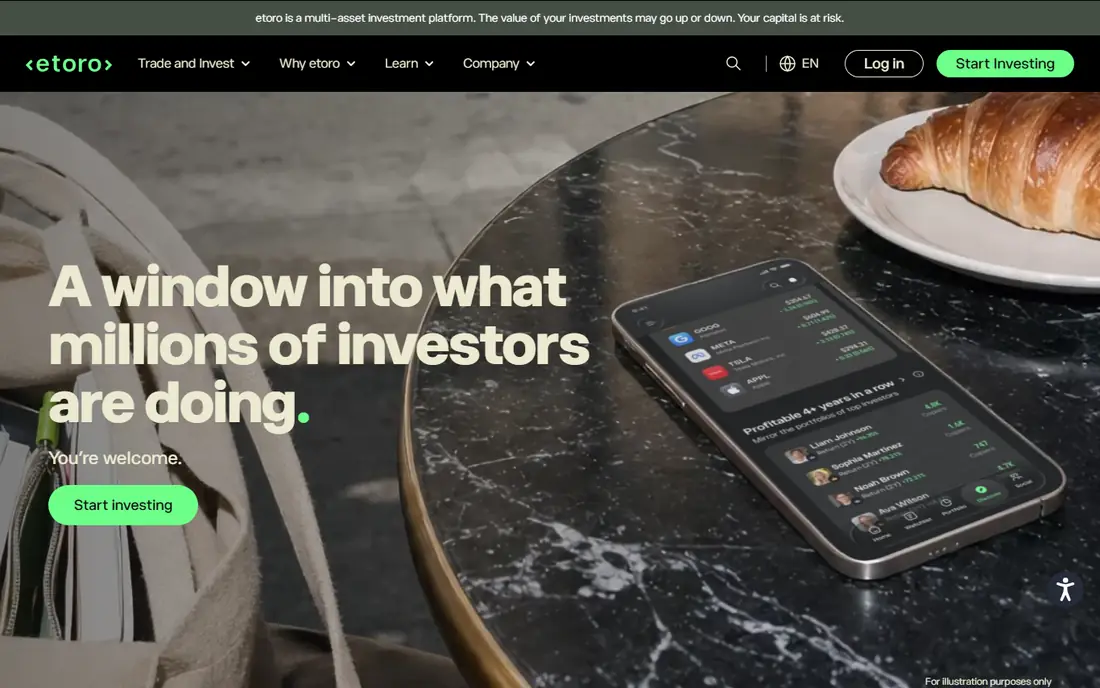 eToro website