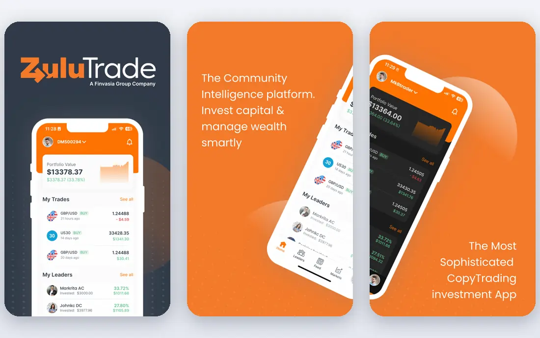 ZuluTrade app screenshots