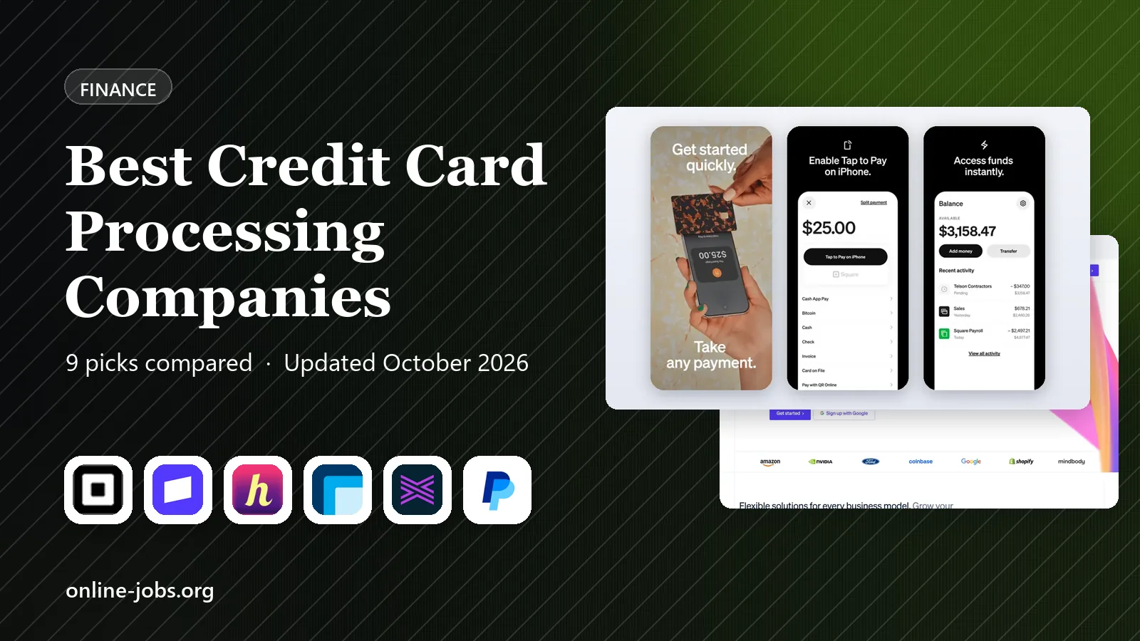 Best Credit Card Processing Companies in 2026: 9 Companies Compared