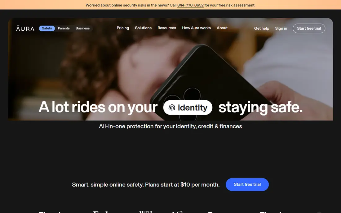 Aura website