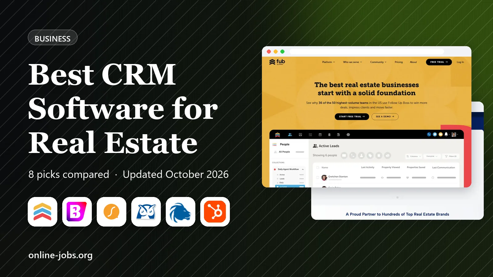 Best CRM Software for Real Estate in 2026: 8 Apps Compared