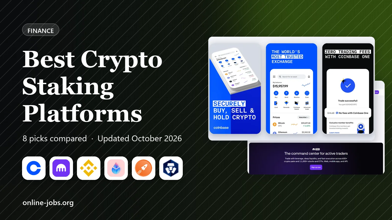Best Crypto Staking Platforms in 2026: 8 Platforms Compared