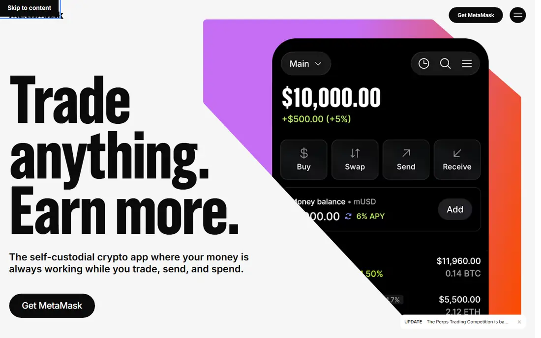 MetaMask website