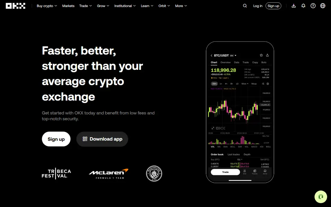 OKX website