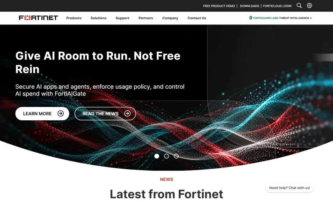 Fortinet website