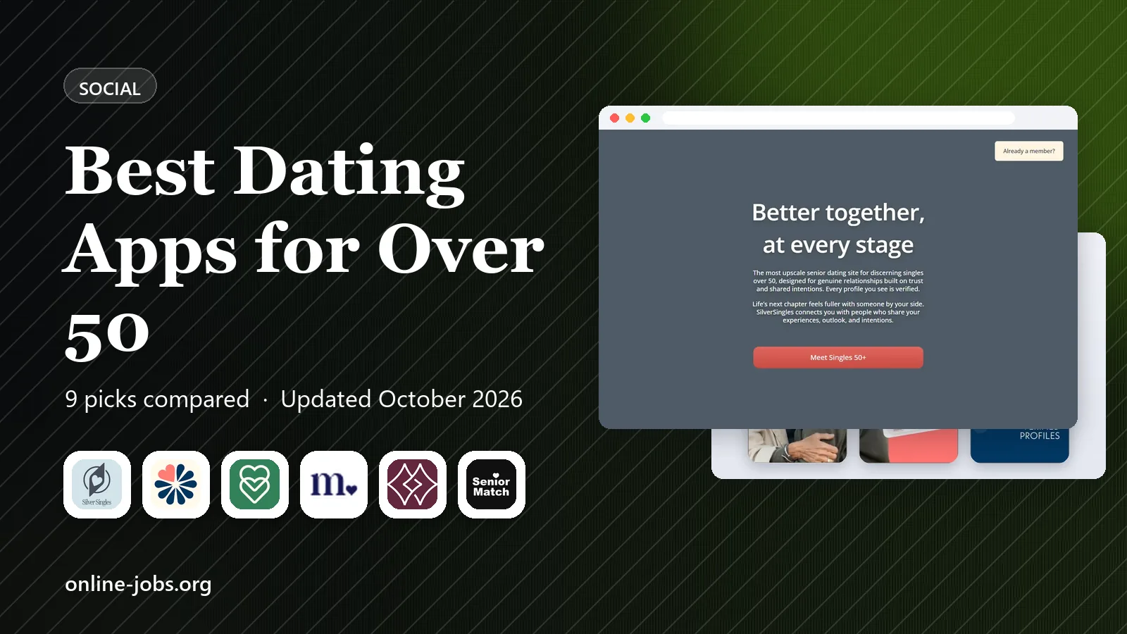 Best Dating Apps for Over 50 in 2026: 9 Apps Compared