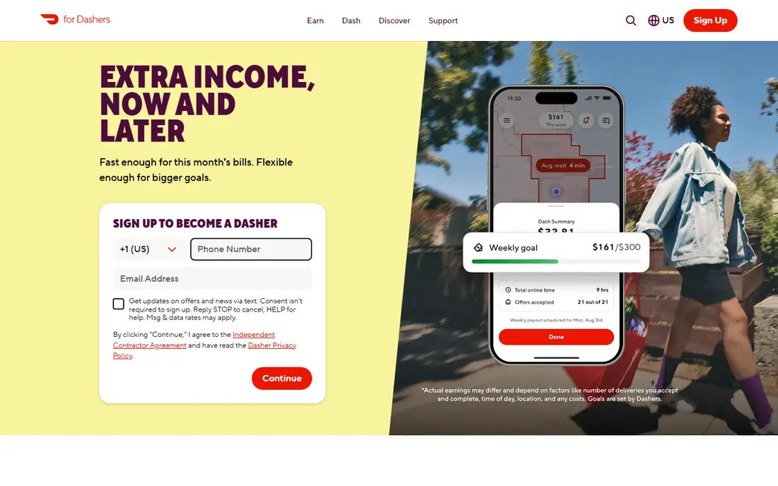 DoorDash website