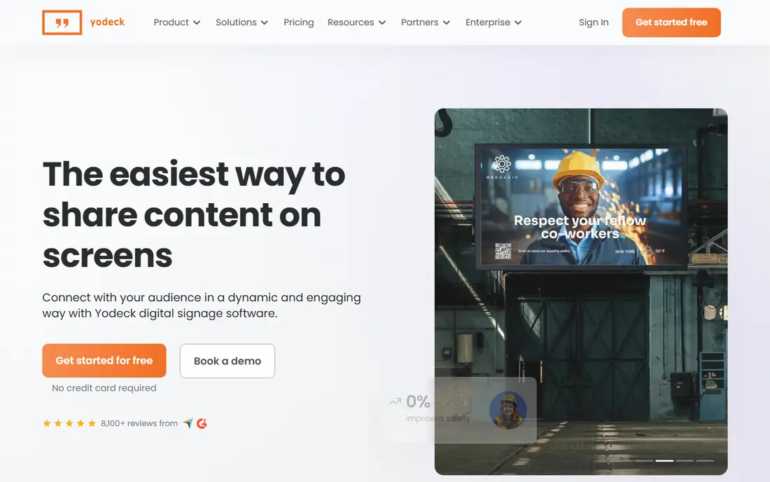 Yodeck website