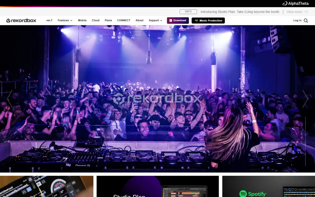 rekordbox website