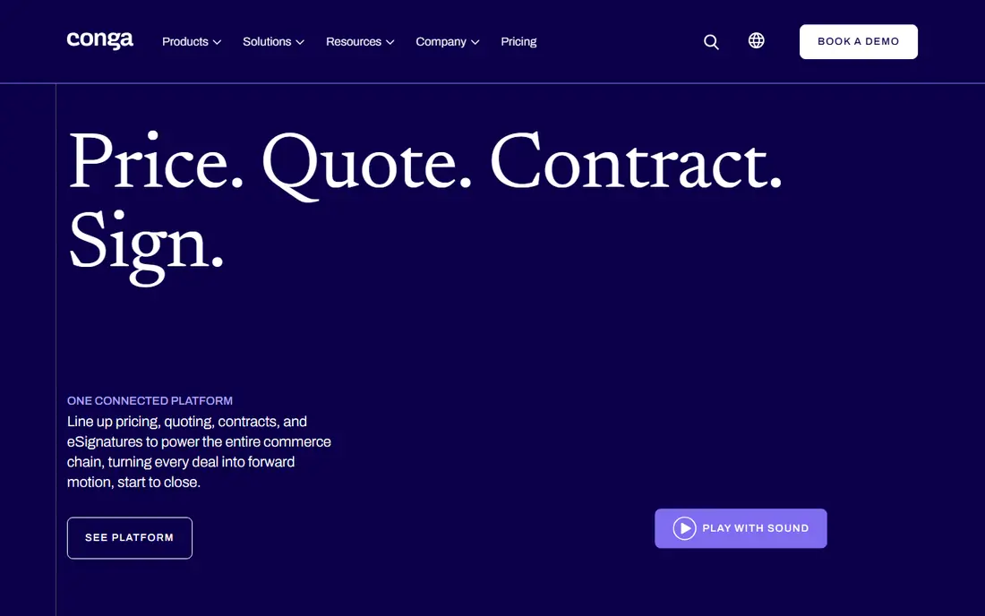 Conga website