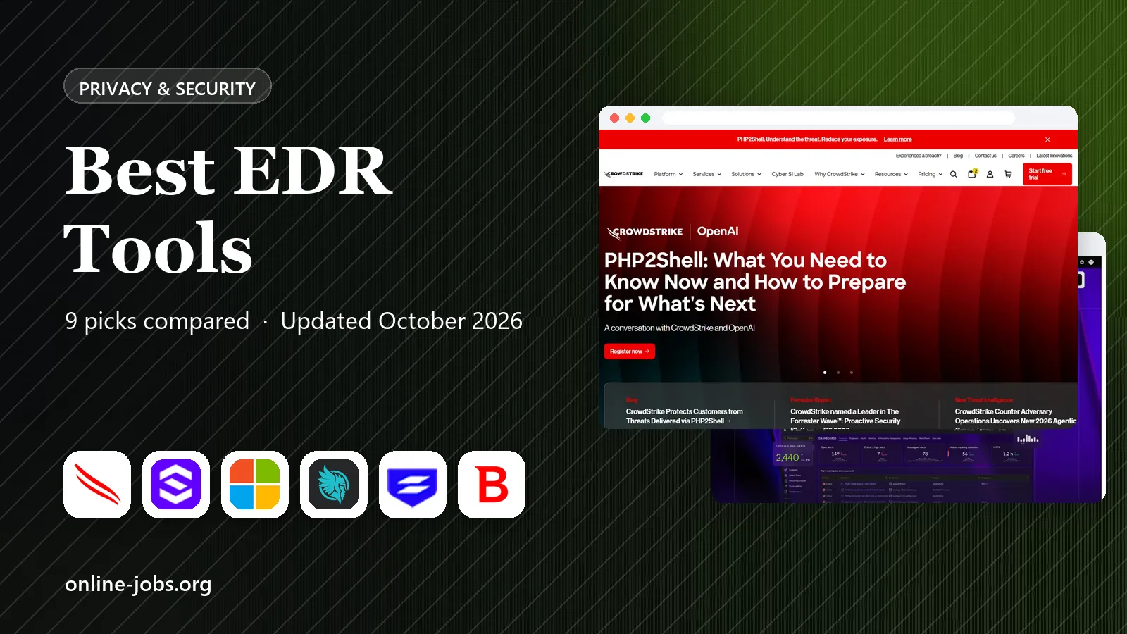 Best EDR Tools in 2026: 9 Tools Compared