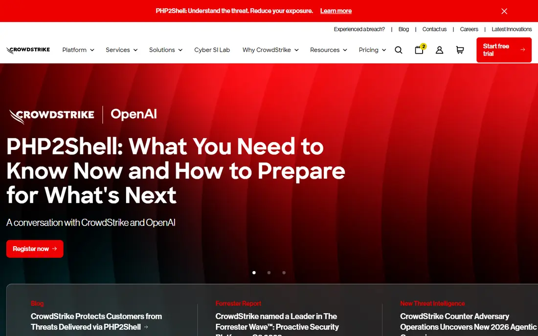CrowdStrike Falcon website